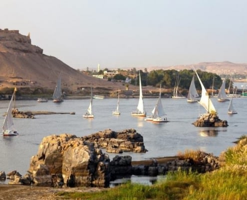 Aswan Tours - Feluccas on the River Nile