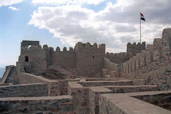 Saladin's Fortress, Pharaoh's Island, Taba, Red Sea, Egypt