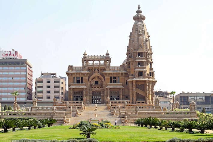 The Abandoned Baron Empain Palace in Heliopolis City in Cairo, Egypt