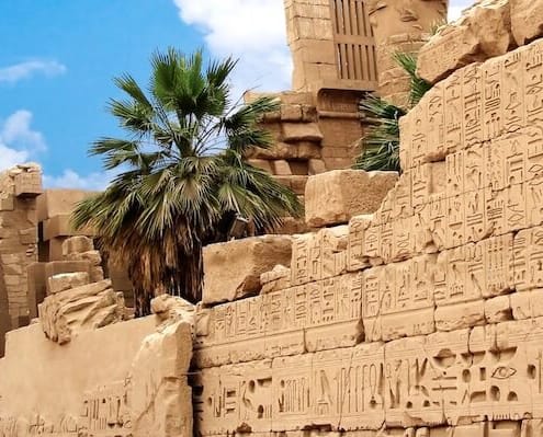 Egypt packages tours from India - Wall with hieroglyphs
