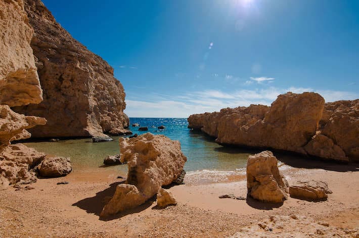Cove in Ras Mohammed National Park in Sinai, Egypt
