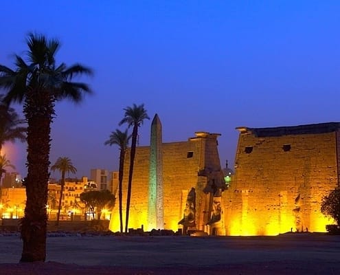 Night view of Temple of Luxor
