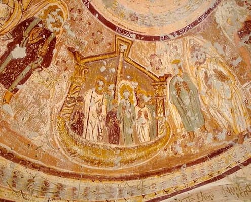 Coptic frescos, Chapel of Peace, Al Bagawa