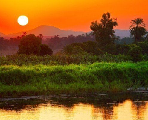 Nile River at Sunset