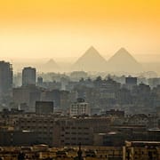 Cairo Tours - Pyramids in the mist, Cairo