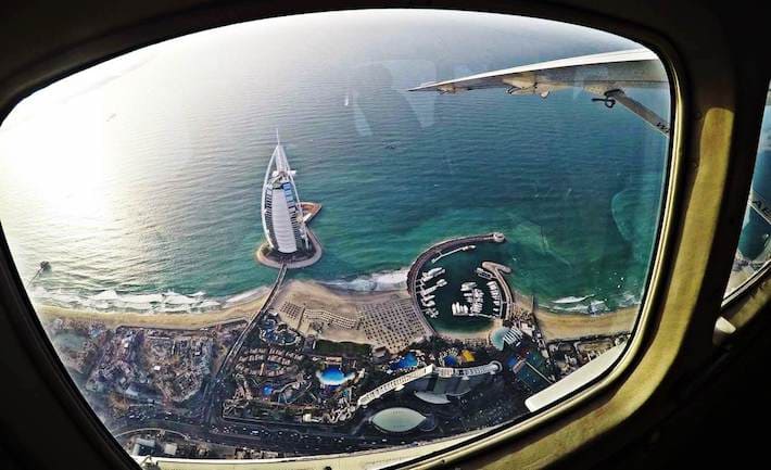 Burj Al Arab from-Seawings Seaplane