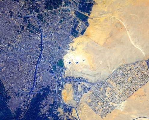 Giza Plateau from Space