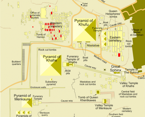 Giza Pyramids Map