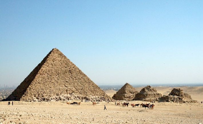 Menkaure (Mycerinus) Pyramid and Queens Pyramids