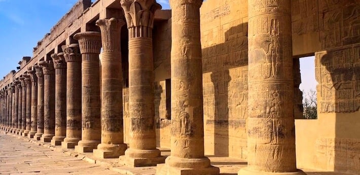 Best itinerary for Egypt - Columns in Philae Temple