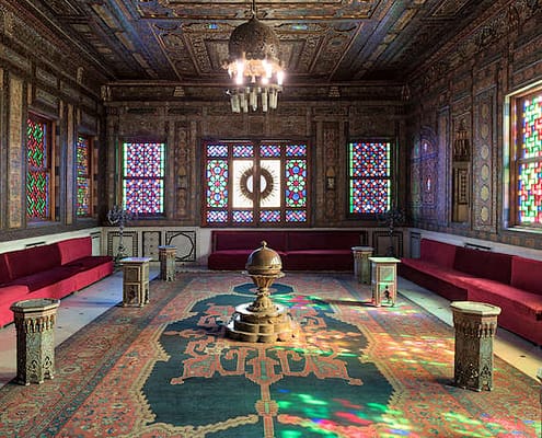 Manial Palace of Prince Mohammed Ali. The Syrian Hall