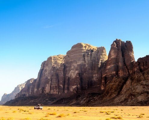 Wadi Rum - The rock formations of the Seven Pillars of Wisdom?
