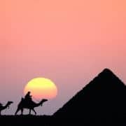 15 Day Egypt Tours - Pyramid at Sunset
