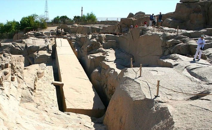 O Obelisco Inacabado em Assuã