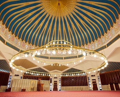 King Abdullah Mosque, dome interior