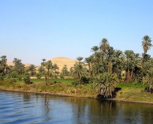 Nile River Seen From a Cruise Boat