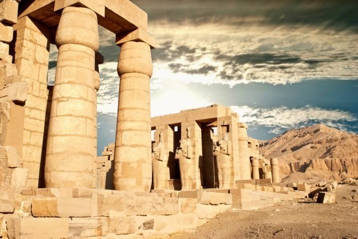 The Ramesseum Temple in Luxor - Mortuary Temple of Ramses II