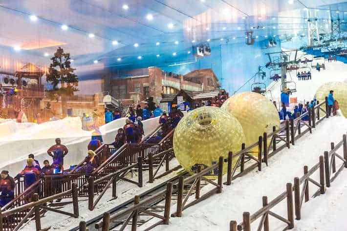 Ski Dubai, interior