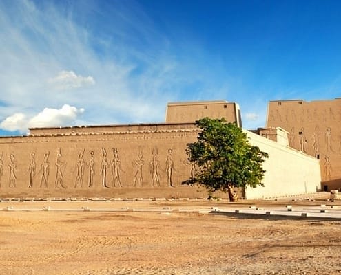 Outer walls of the Temple of Edfu