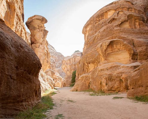 Little Petra is also known as Cold Canyon and Siq al-Barid