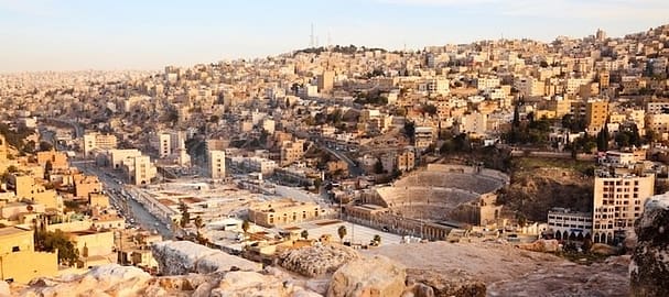 Roman Theater and Downtown Amman, Jordan