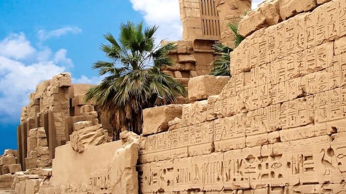 Egypt packages tours from India - Wall with hieroglyphs