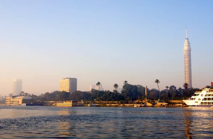 El río Nilo en el Cairo