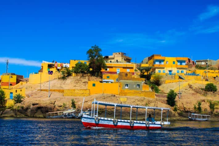 Aldeia Núbia na Ilha Elefantina, em Assuã