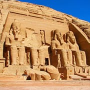 Abu Simbel Temples - Front view of Temple of King Ramses II