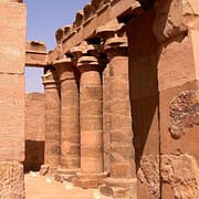 The inside courtyard of the Temple of Maharraqua, Lake Nasser