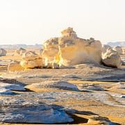 Mashroom rock formations of the White desert, Egypt