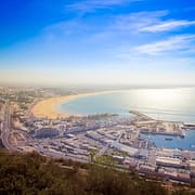 Agadir Tours - A view of Agadir from the mountains