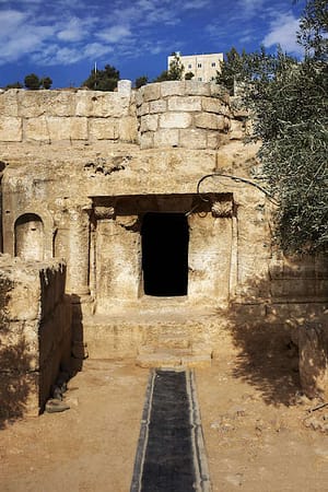 Entrance to the Cave of the Seven Sleepers near Amman, Jordan