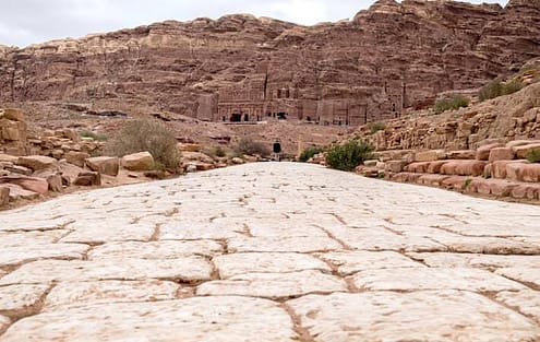 The marvelous stone road to Great Temple The marvelous stone road to Great Temple