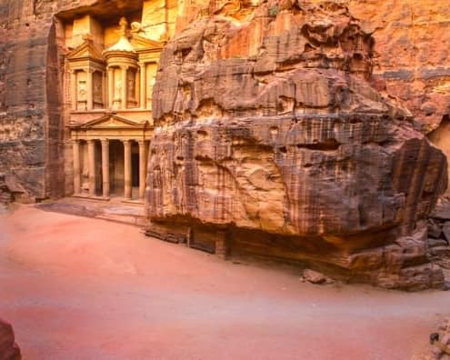 Entrance area, Petra, Jordan Entrance area, Petra, Jordan