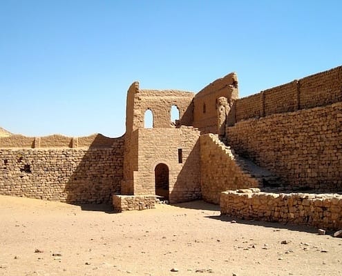 Tower at the northeast corner of Simeon Monastery