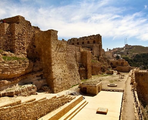 Ancient crusader castle Al Karak, Jordan