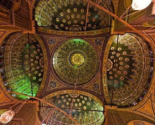 Ceiling of the Mohamed Ali Mosque