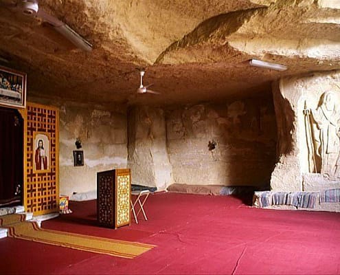 Inside the Church of Father Abraham the Syrian, Monastery of St Simon the Tanner