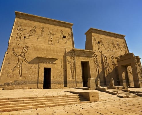 Philae Temple of Isis - the First Pylon
