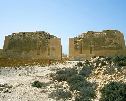 Pylons of the Temple of Osiris, Abu Sir (Taposiris magna), Egypt - Photo by Roland Unger