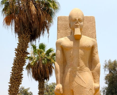 Statue of Ramses II in Memphis, Egypt