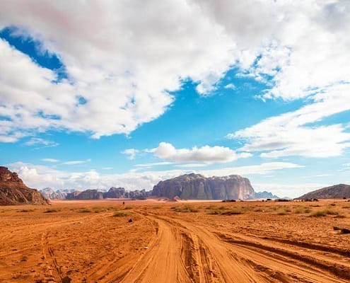 Wadi Rum viewed from the Lawrence's Spring