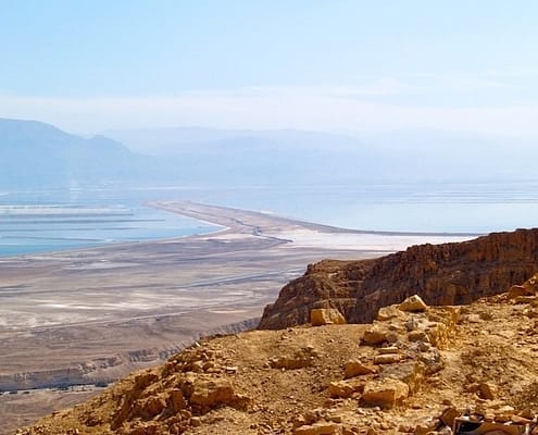 Dead Sea view from Masada, Israel