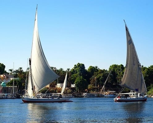 Felucca sail boats