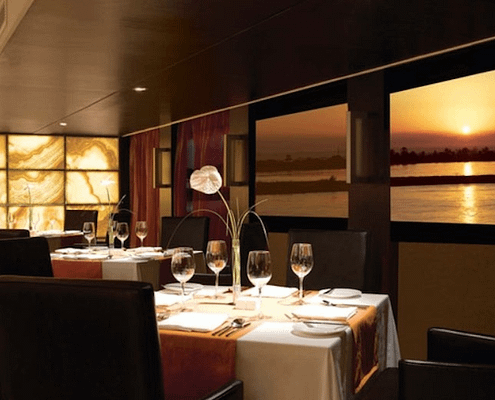 The Oberoi Zahra Luxury Nile Cruise Restaurant