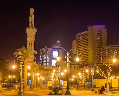 Omar Makram Mosque on Tahrir Square in Cairo