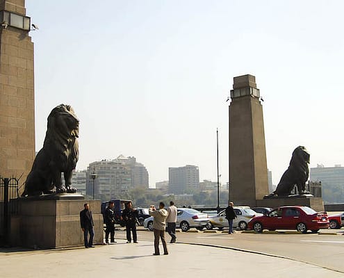 Kasr Al Nile Bridge Entrance - Cairo - Egypt