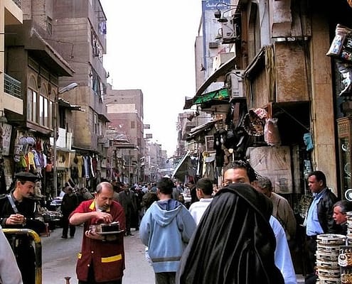 Street in Khan El Khalili bazaar