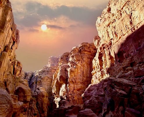Jordan Tours from Canada - Scenic view of canyon in Wadi Rum, Jordan